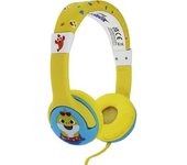 Baby Shark Vacaciones para niños/niños con auriculares supraaurales Oli One Size amarillo/azul