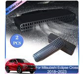 Cubiertas de salida de aire para Mitsubishi Eclipse Cross 2018~2024, rejillas de ventilación del aire acondicionado debajo del asiento trasero, accesorio de escape