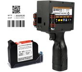 Impresora portátil Impresora de inyección de tinta Impresora de códigos de inyección de tinta con LED de 4,3 pulgadas negro