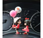Regalos para niñas, figuras de anime para parejas, decoración para tablero de instrumentos de coche, adorno para coche, modelo de dibujos animados para parejas. L