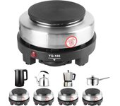 Placa de cocción caliente, electrodoméstico de cocina multifuncional, enchufe europeo, 500 W, 220 V, mini estufa eléctrica, horno universal para calentar leche, agua y café. EU Plug