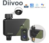 Manguera de agua, temporizador de aspersión, control remoto WiFi, riego por goteo automático para jardín 3 zone verde