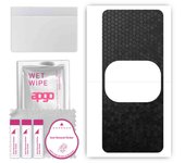 apgo Protective Skin Sticker for the back compatible with Lenovo Legion Y90, Wrap Film, Foil, Vinyl - Pattern Black Honeycomb