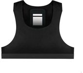 Chaleco rastreador de fútbol portátil, ligero y resistente para jugadores hombres.