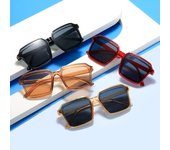 Gafas de sol cuadradas de doble capa de vanguardia coreana, protección solar, protección ocular, gafas anti-ultravioleta, gafas de sol pequeñas