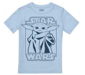 Guerra de las Galaxias: The Mandalorian Boys The Child Force Camiseta 5-6 Years azul claro