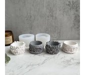 Moldes de silicona para macetas hechos a mano, moldes de silicona de resina epoxi para bricolaje, moldes de cerámica para decoración del hogar, jardín, yeso y velas perfumadas