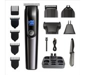 Recortadora de barba 6 en 1 resistente al agua para hombres: cortapelos inalámbricos, peluquero de precisión, recortador de pelo de nariz, afeitadora corporal Luxury Suit3