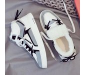 Zapatos de algodón con aislamiento grueso y felpa de caña alta para zapatos deportivos de invierno para hombres 39 negro
