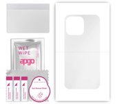 apgo Ultra Clear Protective Skin Sticker for the back compatible with Cubot P80, Wrap Film, Hydrogel Film, Flexible, Soft TPU with positioning layer e