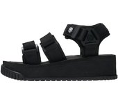 Sandalias deportivas de suela gruesa fáciles de usar al aire libre Neo Bungee negras cm [Shaka], para caminar, para mujer, zapatos, para vivir, festivales, deportivas, plataforma, 00R-Nuevo 24.0