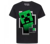 Camiseta de Minecraft Creeper Inside para niños 11-12 negro