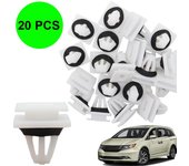 Juego de 20 clips de montaje para moldura de panel de coche, retenedor de balancín, faldón lateral, protector de umbral, OE# 91504-SP1-003 para Honda Acura