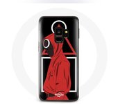 Coque pour Samsung S9 plus Squid Game logo symboles triangle carre cercle Fond Noir