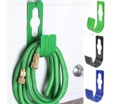 1 unidad de organizador de manguera de riego para grifo de pared de jardín, soporte para carrete de tubería de agua agrícola, práctico almacenamiento de soporte para tubería de agua. verde