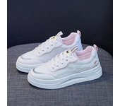 Zapatillas de deporte de verano para mujer, zapatillas blancas transpirables a la moda para correr, zapatillas deportivas de tenis para mujer, zapatillas deportivas vulcanizadas de diseñador, zapatillas informales 35