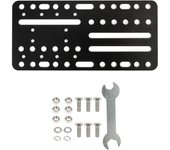Soporte para torre de computadora Soporte ajustable para CPU móvil con rueda universal Torre de PC de acero inoxidable negro