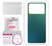 apgo Protective Skin Sticker for the back compatible with OnePlus 8T Cyberpunk 2077, Wrap Film, Foil, Vinyl - Pattern Carbon Chameleon CAKA1