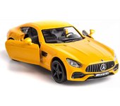 Modelo de coche de aleación fundida a presión a escala 1/36, Benz AMG GTS, modelo de coche de juguete, vehículo de tracción trasera, coche de juguete para niños pequeños, niños y niñas, regalo (Amarillo) 1/36-Size:12*5*3cm rojo