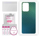 apgo Protective Skin Sticker for the back compatible with Vivo Y02, Wrap Film, Foil, Vinyl - Pattern Carbon Chameleon CAKA1