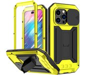 Nueva funda protectora triple para iPhone 14 Pro Max con soporte de cobertura total y diseño anticaídas, compatible con iPhone 13 y Apple 15 iPhone 14 plus negro
