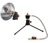 Calentadores de gas para pesca y acampada al aire libre, dispositivo de calefacción portátil, calentador ajustable para senderismo, tienda de invierno Bracket and Heater