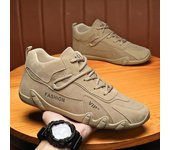Zapatos casuales para hombre, zapatos deportivos de moda para exteriores, zapatillas de cuero, zapatos de lujo de alta calidad para hombre, zapatos clásicos para caminar, botas de motocross de invierno 39 gris