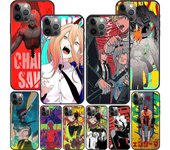 Funda de TPU con diseño de hombre motosierra de dibujos animados de Japón para Apple iPhone 14, 11, 13, mini, 12 Pro Max, Xr, 7, 8 + Se 2020, Xs, 6, 6s Plus, 5, 5s iPhone 7 8