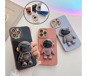 Placa astronauta soporte soporte teléfono caso para iphone 13 11 12 Pro Max Xs Max Xr X 13pro Max Bumper a prueba de golpes Cubierta trasera For iPhone XS Max