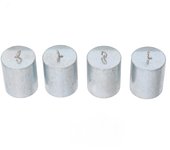 Juego de 4 pesas de 200 g con gancho de acero cromado para calibración de experimentos de enseñanza en casa y escuela