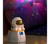 Proyector de estrellas con luces nocturnas, proyector con forma de astronauta saliente, lámpara de ambiente con control remoto Standard Version