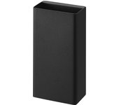 Yamazaki Jitsugyo [Pinzas para placas de yeso y tornillos para madera incluidos] Compatible con paredes de yeso, soporte para limpiaparabrisas de inodoro, negro, aprox.. W8.5 x