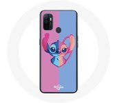Coque Oppo A53 Stitch et angel bleu rose