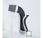 Tuqiu grifo de baño latón dorado blanco grifo de lavabo de baño mezclador de agua fría y grifo de fregadero montado en cubierta
