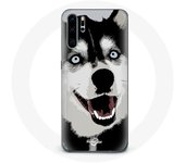 Coque pour Huawei P30 pro Husky de Sibérie Yeux Bleus