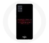 Coque pour Samsung Galaxy A51 Stranger Things Affiche Logo Joyeux noël