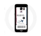 Coque pour samsung galaxy S6 edge Billet d'avion Seoul Corée du Sud