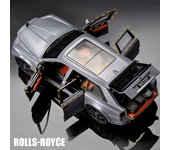 1:Rolls-Royce SUV Cullinan 2020 - Modelo de coche de lujo de aleación, coche de juguete de metal fundido a presión, modelo de coche con sonido y luz, tracción trasera, seis puertas, juguete de regalo para niños amarillo