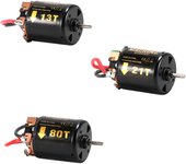 Motor escobillado 540 Motor escobillado 80T Reemplazo para Axial SCX10 AXI03007 90046 TRAX4 D90 MST Control remoto 45T negro