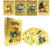 Cartas de Pokémon VSTAR GX EX VMAX MEGA TAG TEAM Energy Trainer Charizard Pikachu Colección Batalla Juego de cartas coleccionables Juguetes para niños Regalo English - 27PCS oro