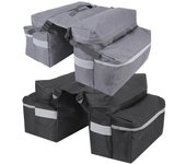 Bolsa de almacenamiento para portaequipajes trasero de bicicleta de montaña, bolsa para colgar en la parte trasera de la bicicleta y la motocicleta, para deportes al aire libre Gray