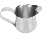 Jarra para espumar leche de acero inoxidable, ergonómica, para café