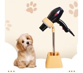 Soporte de exhibición para secador de pelo para mascotas, base pesada, resistente, duradero, soporte para secador de pelo giratorio de 180 grados