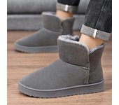 Botas de nieve para hombre, zapatos informales de invierno, zapatillas de deporte, botines para mujer, moda 2024 36 negro