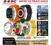 Reloj inteligente HK10 Ultra 3 Max AMOLED con red móvil compartida, deportivo, 2 GB de música local, compatible con Android e iOS.