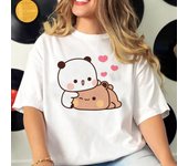 Camiseta con estampado 3D de Bubu Dudu para mujer, ropa deportiva estampada, divertida, de verano, manga corta, holgada y de gran tamaño. S