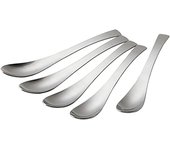 Cuchara para taza KOGU Shimomura Kihan 42175, juego de 5, fabricada en Japón, acero inoxidable, acabado mate, apta para lavavajillas, sencilla, resistente a huellas dactilares