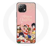 Coque pour Xiaomi Mi 11 Lite Demon slayer merry christmas affiche Anime Manga
