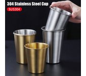1 taza de acero inoxidable 304 para viajes, camping y exteriores, ideal para whisky, cerveza y mucho más. Silver 260ml