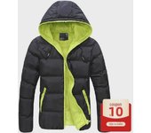 Chaquetas de plumón de invierno de corte entallado para hombre (liquidación) - Estilo grueso para temporada baja 3XL 70-75 kg